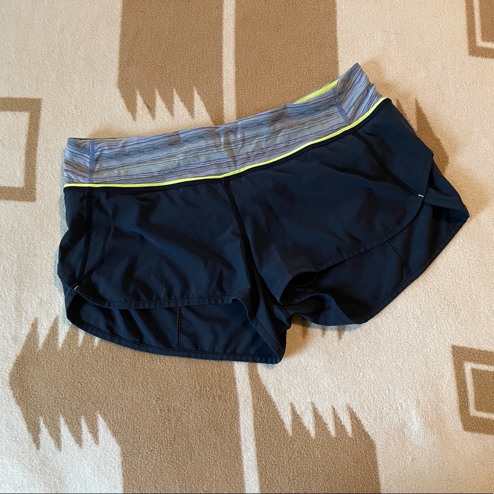 Navy Blue Lululemon Speed Shorts!